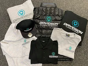Davidson-branded polo with embroidered chest logo.