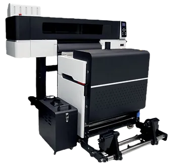 DTF (Direct-to-Film) transfer printer and shaker.
