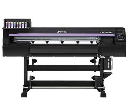 Mimaki CJV150-107 print-and-cut machine.